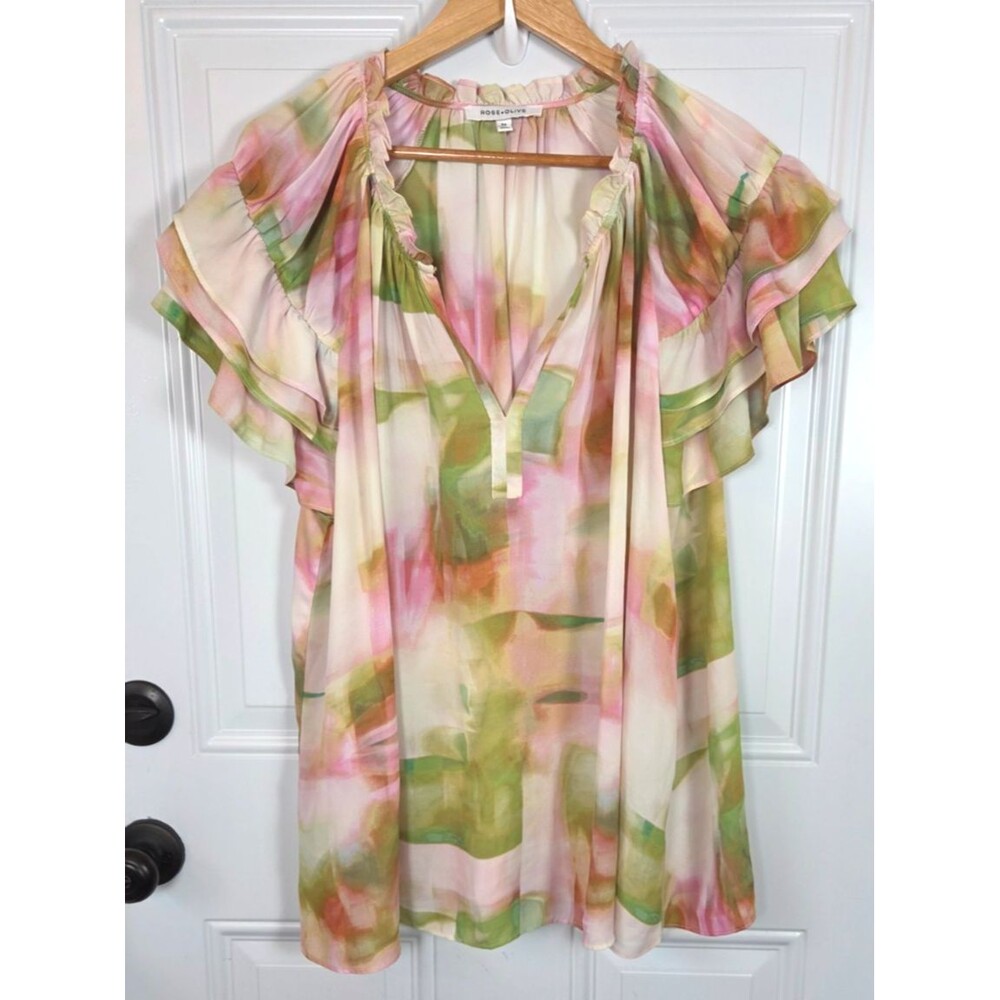 Rose & Olive Plus Size Short Sleeve Top Size 2X